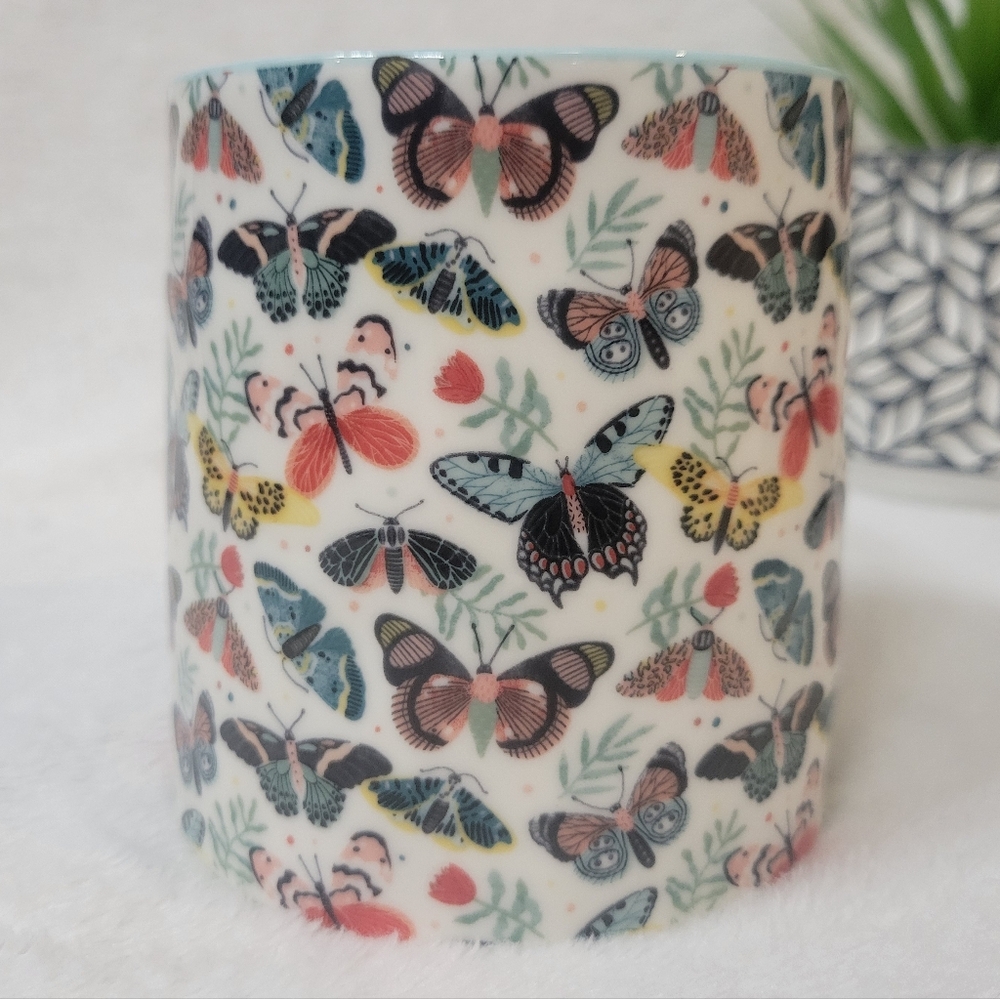 10 Strawberry Street Bella Ceramic Mug with Butterfly Design - Picture 2 of 3